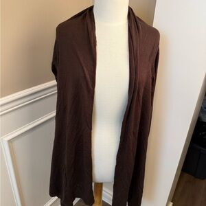 BCBGMaxAzria Chocolate Open Front Cardigan M/L